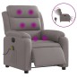 vidaXL Sillón reclinable de masaje eléctrico tela gris taupe vidaXL Sillón reclinable de masaje eléctrico tela gris taupe
