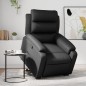 vidaXL Sillón reclinable elevable cuero artificial negro vidaXL Sillón reclinable elevable cuero artificial negro