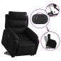 vidaXL Sillón reclinable elevable cuero artificial negro vidaXL Sillón reclinable elevable cuero artificial negro