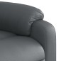 vidaXL Sillón reclinable elevable cuero artificial gris vidaXL Sillón reclinable elevable cuero artificial gris