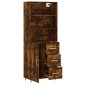 vidaXL Aparador alto madera contrachapada roble ahumado 69,5x34x180 cm vidaXL Aparador alto madera contrachapada roble ahumado 69,5x34x180 cm