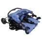 vidaXL Carrito para gemelos de acero azul marino