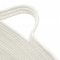 vidaXL Cesta para ropa sucia algodón marrón y blanco Ø60x36 cm vidaXL Cesta para ropa sucia algodón marrón y blanco Ø60x36 cm