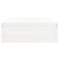 vidaXL Taburete de jardín madera maciza de pino blanco 120x80 cm vidaXL Taburete de jardín madera maciza de pino blanco 120x80 cm
