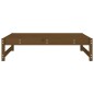 vidaXL Taburete de jardín madera maciza de pino marrón miel 120x80 cm