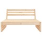vidaXL Sofá central de jardín madera maciza de pino 120x80 cm vidaXL Sofá central de jardín madera maciza de pino 120x80 cm