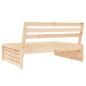 vidaXL Sofá central de jardín madera maciza de pino 120x80 cm vidaXL Sofá central de jardín madera maciza de pino 120x80 cm