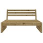 vidaXL Sofá central de jardín madera de pino impregnada 120x80 cm vidaXL Sofá central de jardín madera de pino impregnada 120x80 cm