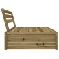 vidaXL Sofá central de jardín madera de pino impregnada 120x80 cm vidaXL Sofá central de jardín madera de pino impregnada 120x80 cm