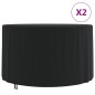 vidaXL Cubiertas muebles jardín 2 uds tela Oxford 420D Ø 128x71 cm vidaXL Cubiertas muebles jardín 2 uds tela Oxford 420D Ø 128x71 cm