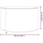 vidaXL Cubiertas muebles jardín 2 uds tela Oxford 420D Ø 128x71 cm vidaXL Cubiertas muebles jardín 2 uds tela Oxford 420D Ø 128x71 cm