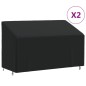 vidaXL Cubiertas banco 3 plazas 2 uds tela Oxford 420D 165x70x65/94 cm vidaXL Cubiertas banco 3 plazas 2 uds tela Oxford 420D 165x70x65/94 cm