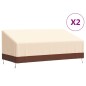 vidaXL Cubiertas banco 3 plazas 2 uds tela Oxford 600D 198x97x48/74 cm