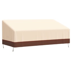 vidaXL Cubiertas banco 3 plazas 2 uds tela Oxford 600D 198x97x48/74 cm