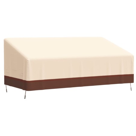 vidaXL Cubiertas banco 3 plazas 2 uds tela Oxford 600D 198x97x48/74 cm
