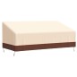 vidaXL Cubiertas banco 3 plazas 2 uds tela Oxford 600D 198x97x48/74 cm