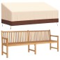 vidaXL Cubiertas banco 3 plazas 2 uds tela Oxford 600D 198x97x48/74 cm