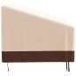 vidaXL Cubiertas banco 3 plazas 2 uds tela Oxford 600D 198x97x48/74 cm