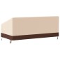 vidaXL Cubiertas banco 3 plazas 2 uds tela Oxford 600D 198x97x48/74 cm