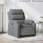 vidaXL Sillón reclinable de masaje eléctrico tela gris oscuro vidaXL Sillón reclinable de masaje eléctrico tela gris oscuro