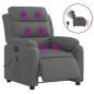 vidaXL Sillón reclinable de masaje eléctrico tela gris oscuro vidaXL Sillón reclinable de masaje eléctrico tela gris oscuro