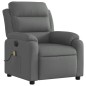 vidaXL Sillón reclinable de masaje eléctrico tela gris oscuro vidaXL Sillón reclinable de masaje eléctrico tela gris oscuro
