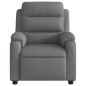 vidaXL Sillón reclinable de masaje eléctrico tela gris oscuro vidaXL Sillón reclinable de masaje eléctrico tela gris oscuro