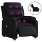 vidaXL Sillón de masaje reclinable eléctrico cuero sintético negro vidaXL Sillón de masaje reclinable eléctrico cuero sintético negro