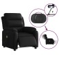 vidaXL Sillón de masaje reclinable eléctrico cuero sintético negro vidaXL Sillón de masaje reclinable eléctrico cuero sintético negro