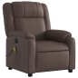 vidaXL Sillón de masaje reclinable eléctrico cuero sintético marrón vidaXL Sillón de masaje reclinable eléctrico cuero sintético marrón