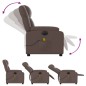 vidaXL Sillón de masaje reclinable eléctrico cuero sintético marrón vidaXL Sillón de masaje reclinable eléctrico cuero sintético marrón