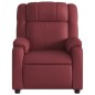 vidaXL Sillón masaje reclinable eléctrico cuero sintético rojo tinto vidaXL Sillón masaje reclinable eléctrico cuero sintético rojo tinto