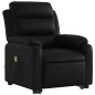 vidaXL Sillón de masaje elevable eléctrico cuero sintético negro vidaXL Sillón de masaje elevable eléctrico cuero sintético negro