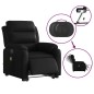 vidaXL Sillón de masaje elevable eléctrico cuero sintético negro vidaXL Sillón de masaje elevable eléctrico cuero sintético negro