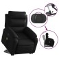 vidaXL Sillón de masaje elevable eléctrico cuero sintético negro vidaXL Sillón de masaje elevable eléctrico cuero sintético negro