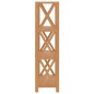 vidaXL Estantería de 4 niveles madera maciza de roble 80x30x112 cm vidaXL Estantería de 4 niveles madera maciza de roble 80x30x112 cm