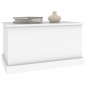 vidaXL Baúl de almacenaje madera contrachapada blanco 70x40x38 cm vidaXL Baúl de almacenaje madera contrachapada blanco 70x40x38 cm