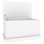 vidaXL Baúl de almacenaje madera contrachapada blanco 70x40x38 cm vidaXL Baúl de almacenaje madera contrachapada blanco 70x40x38 cm