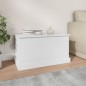 vidaXL Baúl almacenaje madera contrachapada blanco brillo 70x40x38 cm vidaXL Baúl almacenaje madera contrachapada blanco brillo 70x40x38 cm
