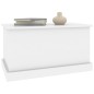 vidaXL Baúl almacenaje madera contrachapada blanco brillo 70x40x38 cm vidaXL Baúl almacenaje madera contrachapada blanco brillo 70x40x38 cm