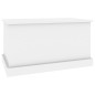 vidaXL Baúl almacenaje madera contrachapada blanco brillo 70x40x38 cm vidaXL Baúl almacenaje madera contrachapada blanco brillo 70x40x38 cm