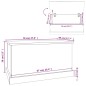 vidaXL Baúl almacenaje madera contrachapada blanco brillo 70x40x38 cm vidaXL Baúl almacenaje madera contrachapada blanco brillo 70x40x38 cm