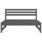 vidaXL Sofá central de jardín madera maciza de pino gris 120x80 cm vidaXL Sofá central de jardín madera maciza de pino gris 120x80 cm
