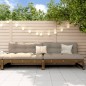 vidaXL Sofás centrales jardín 2 uds madera pino marrón miel 120x80 cm vidaXL Sofás centrales jardín 2 uds madera pino marrón miel 120x80 cm