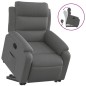 vidaXL Sillón reclinable elevable de tela gris oscuro vidaXL Sillón reclinable elevable de tela gris oscuro