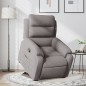 vidaXL Sillón reclinable elevable tela gris taupe vidaXL Sillón reclinable elevable tela gris taupe