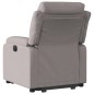 vidaXL Sillón reclinable elevable tela gris taupe vidaXL Sillón reclinable elevable tela gris taupe
