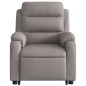 vidaXL Sillón reclinable elevable tela gris taupe vidaXL Sillón reclinable elevable tela gris taupe