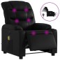 vidaXL Sillón de masaje reclinable eléctrico cuero sintético negro vidaXL Sillón de masaje reclinable eléctrico cuero sintético negro