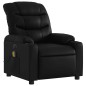 vidaXL Sillón de masaje reclinable eléctrico cuero sintético negro vidaXL Sillón de masaje reclinable eléctrico cuero sintético negro